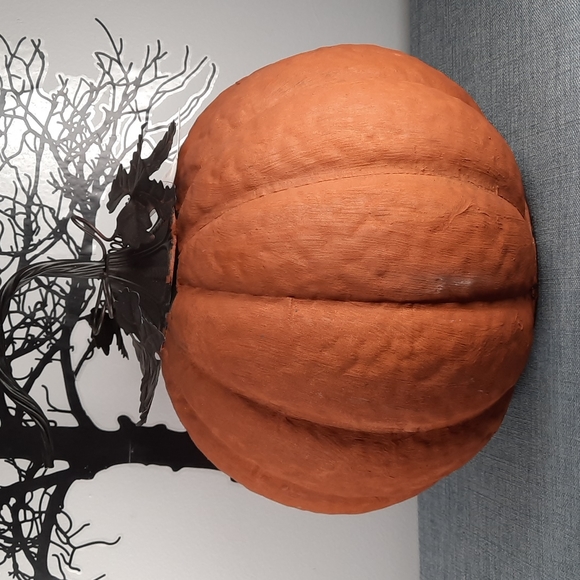 Large Rustic Painted Jack O' Lantern 3D Indoor Outdoor Porch Halloween NWT - Picture 5 of 7